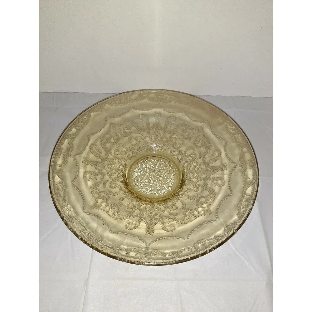 VTG Federal 30's Depression Glass Madrid Amber Yellow 11